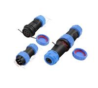 Conector eléctrico impermeable SP21 IP68 de 2/3/4/5/7/9/12 pines for soldar, cable de alimentación, conector de cable de aviación(Sp21-4p)