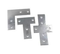 Conector en forma de T/L/cruz, perfil de aluminio de conexión, soporte de junta de esquina con forma de placa duradera for 2020/3030/4040(4040 T Shape-4Holes)