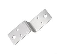 Conector en forma de Z de acero inoxidable grueso y ensanchado, para reforzar juntas de esquina en muebles (30 mm)