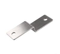 Conector en forma de Z de acero inoxidable grueso y ensanchado, para reforzar juntas de esquina en muebles (20 mm)