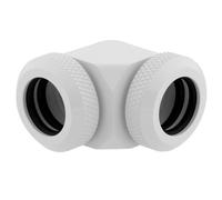 Conector en ngulo de 90 grados de 14 mm para Corsair XF Hardline, color blanco (paquete de dos) (CX-9052020-WW)