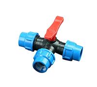 Conector en T Adaptador de 3 vías para manguera PPR/PE/PVC, tubo de agua rápido conector de válvula, para espacios verdes públicos, jardinería doméstica, producción agrícola, producción de jardinería