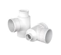 Conector en T de diámetro Variable tipo botella de PVC, 1/2 Uds., 110x75, 110x50mm, junta de drenaje for tubería de drenaje de jardín doméstico(2 PCS,110x75mm)