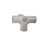 Conector en T de plástico PE de 4 Piezas, Adaptador de tubería de unión de Cuatro y Cinco vías, Accesorios for Armario(5 Way Connector,Inner Diameter 12mm)