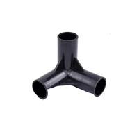 Conector En T De PVC Negro De 2 A 10 Piezas De 8 A 19 Mm, Conector De Agua For Jardín, Carpa, Armario, Accesorios Fijos, Accesorios De Marco Hidropónico DIY(Inner Dia 16mm,10Pcs)