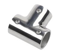 Conector en T de tubería de acero inoxidable 316 para tuberías eficientes en entornos marinos, ideal para proyectos de construcción naval (22 mm)
