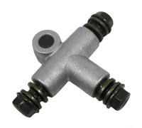 Conector en T de tubo de aceite de freno de aleación de aluminio de 10 mm para cochecito de playa con diseño eficiente de espacio y ajuste de alta universalidad para conexiones de tubería de aceite