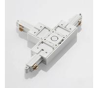 Conector en T Lindby Linaro, blanco, sistema de riel monofásico