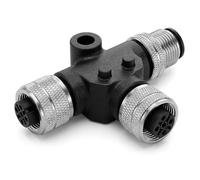 Conector en T NMEA 2000 M12 de 5 Pines | IP67 Resistente al Agua | Compatible con Lowrance, Simrad, B&G y Navico