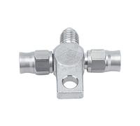 Conector en T para manguera de freno AN-3, conector en T de acero inoxidable para línea de freno, acoplamiento en T de alta presión para tuberías de freno, diseñado para sistemas