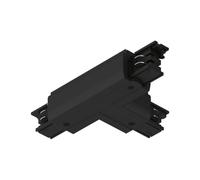 Conector en T Paulmann ProRail3, pieza en T a la izquierda, negro, 230 V | Conector en T para sistemas de carril trifásicos personalizados, montaje sencillo por encaje, superficie fácil de limpiar