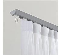 Conector en V de aluminio ultrafino de 2,1 m, accesorio silencioso para esquina de rueda para un movimiento suave, perfecto para el hogar y la oficina, elegante acabado gris.