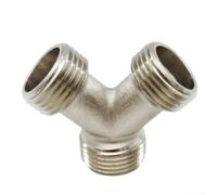 Conector en Y de manguera en T de cobre 3/4 diseñado para fontanería de lavavajillas de alta presión y integración de manguera rociadora