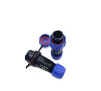 Conector Enchufe de Aviación sp13 4 Polos, Enchufe Masculino y Conector de Cable de Enchufe Femenino ip68 4 Pin Conector Circular Impermeable Tipo Enchufe de Aviación 200V 5A