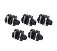 Conector Estéreo Jack de 1/4, Seguro, 5 uds. Para Guitarra Eléctrica (Zócalo positivo)
