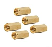 Conector Estufa Gas Rosca 7/16 5uds Conector Estufa Gas Rosca | para latón macizo, anti-óxido, sellado hermético, compatible estufas roscadas, uso exterior