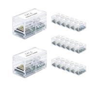 Conector Ethernet acoplador RJ45 hembra a conector RJ45 hembra, adecuado for adaptador extensor de cable Ethernet Cat6, Cat5e, Cat5(1PCS,Transparent)