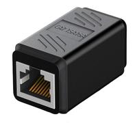 Conector Ethernet - Conector RJ45 hembra a hembra, cable Ethernet Cat6 Cat5 | Conector RJ45 de paso fiable para cable sólido y cable UTP, adaptador compacto de transferencia de datos de alta velocidad