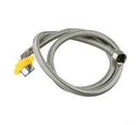 Conector flexible de manguera de codo de acero inoxidable para una integración perfecta con la infraestructura de fontanería de agua fría caliente existente (4 pies)