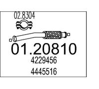 MTS 01.20810 Tubo de escape