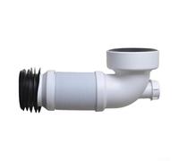 Conector flexible para inodoro de 110 mm, accesorio curvado de drenaje de residuos con alambre de acero reforzado, flexible para adaptador de manguera de aguas residuales para tuberías de suelo del