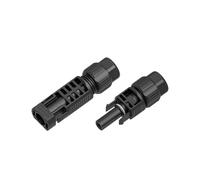 Conector fotovoltaico MC4 1500 V línea a línea desbloqueo manual a prueba de polvo solar alta corriente impermeable fotovoltaico acoplamiento macho y hembra(4mm²EW-PV4MF)