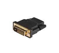 Conector genérico dorado DVI-I Dual Link 24 5 macho a HDMI hembra (adaptador)