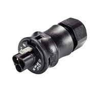 Conector GESIS IP68 3polos M aéreo tornillo negro prensa 10-14 mm | Enchufe estanco con conexión de tornillo para iluminación exterior, sistema de montaje rápido y seguro en color negro