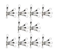 Conector giratorio de pesca de tres vías para cebos duros, señuelos, cabeza de plantillas, rotaciones suaves, construcción de latón de acero, agua salada, agua dulce, pesca giratoria, conecta