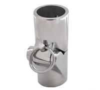 Conector giratorio marino de acero inoxidable 316 con acción plegable suave y anillo de tracción para aplicaciones en yates (22 mm)