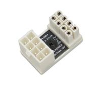 Conector GPU PCIe, Conector de Dirección GPU de 8 Pines Carcasa de ABS Cobre Grueso de 180 Grados Blanco (PH38BW)