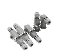 Conector HDC-HA Rectangular de alta resistencia 10A 16A 4 5 6 8 pines núcleo aviación enchufe Industrial 1 Uds(Brown)