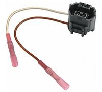 Hella Conector 8KB 863 949-011 – 2 polos, cable 100/120 mm, marrón/blanco
