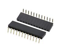 Conector hembra de ángulo recto de una sola de 2,54mm, Conector de 1x2/3/4/5/6/7/8/9/10/20/40 pines para(12Pin,10PCS)