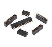 Conector hembra de doble, 10 Uds., 2,54mm, paso de 2,54mm, 2x2p, 3p, 4p, 5p, 6p, 8p, 10p, 12p, 40p(2x16P)