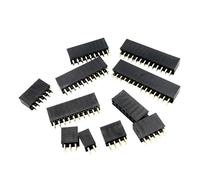 Conector hembra de doble, 10 Uds., paso de 2,54mm, 2x2p, 3 pines, 4 pines, 5 pines, 6 pines, 7 pines, 8 pines, 9 pines, conector de 20 pines(2x9PIN)