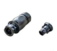 Conector hembra impermeable de 3 polos para Betteri BC01 y para inversores Hoymiles, 25 A 250 V CA IP68 nominal componente de suministro de energía alternativa (1 juego)