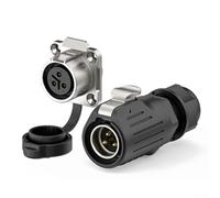 Conector hembra impermeable industrial eléctrico Ip68 nominal de 3 pines enchufe rápido Ewlp20 macho Plus con acoplamiento para maquinaria para servidores fotovoltaicos