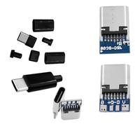 Conector hembra multifunción de 14 pines, 4 interfaces de almohadilla de soldadura, actualizaciones de conector para sistemas, dispositivos, componentes, conectores USB tipo hembra