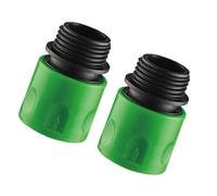 Conector hembra para manguera de jardín: junta tórica a prueba fugas, conexión rápida universal 2 piezas, acoplamiento tubería riego roscado estándar, cuerpo polímero reforzado | Accesorio plomería ja