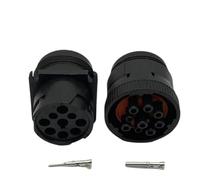 Conector Hembra-varón Impermeable Circular de 9 Pin J HD16-9-1939S Deutsch Compatible con la Pista(Color Name: 1 Set Female Male)