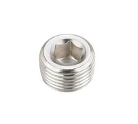 Conector Hexagonal De Cobre, 1/8 ", 1/4", 3/8, 1/2", 3/4, Rosca Macho, Tubo Latón, Tapa Extremo Cabeza, Acoplador Ajuste Hierro(Iron Female Plug,1PCS_1/4")