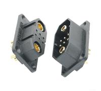 Conector HY2+6P con alta corriente 150A DC 500V para EV-Battery Power System Industrial (macho y hembra)