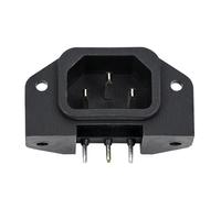 Conector IC tripolar macho 10A 250V (IEC-C14)