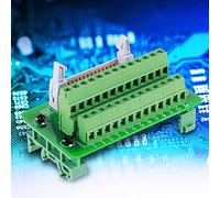 Conector Idc de 26 Pines Breakout Idc 26 Pin Breakout Board Idc26P Din Rail 26Pin 5Mm Módulo de Interfaz de Montaje Conector Macho Breakout Board