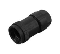 Conector impermeable E13 IP67 con acoplador roscado, cumple con CAT6A/CAT5E, carcasa ignífuga PA66, pines chapados en oro de cobre fosforado para interruptor de red industrial, comunión al aire libre