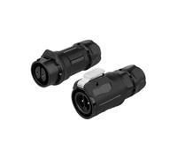 Conector impermeable LP16 M16 de plástico IP67, 2, 3, 4, 5, 7, 8, enchufe macho de aviación de 9 pines, acoplamiento hembra, LED industrial(2pin Docking Set)