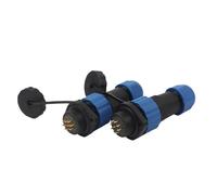 Conector Impermeable SP20 IP68, Brida Recta, Panel de 2 Orificios, Enchufe Macho Hembra, Cable de Soldadura, Conector de aviación, 1 Uds.(SP20-14F)