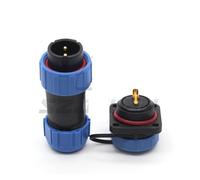 Conector impermeable SP21 de 2/3/4/5/6/7/8/9/10/12 pines macho y hembra con 4 orificios IP68(2pin)