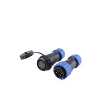 Conector impermeable tipo acoplamiento SP20 IP68, conector eléctrico de cable industrial de 1/2/3/4/5/6/7/9/10/12/14 pines, conector de aviación(SP20-6D)